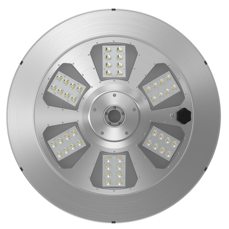 Luz solar de jardín superior de poste de 80w